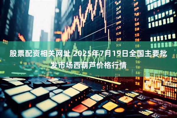 股票配资相关网址 2025年7月19日全国主要批发市场西葫芦价格行情